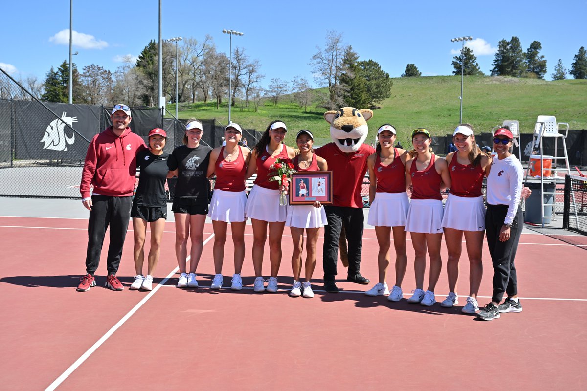 Great way to start off the match by honoring Fifa Kumhom on Senior Day. #GoCougs