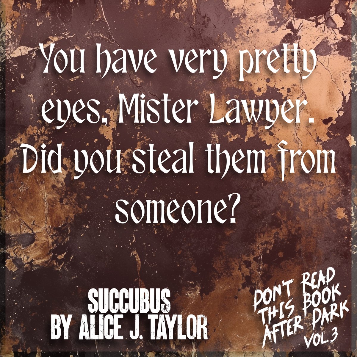 This lawyer is regretting his life choices...
Preorder now!
books2read.com/DRTBAD3
.
 #bookstagram #horror #drtbad #anthology #horroranthology #horrorshort #horrorshortstories #anthologyshorts