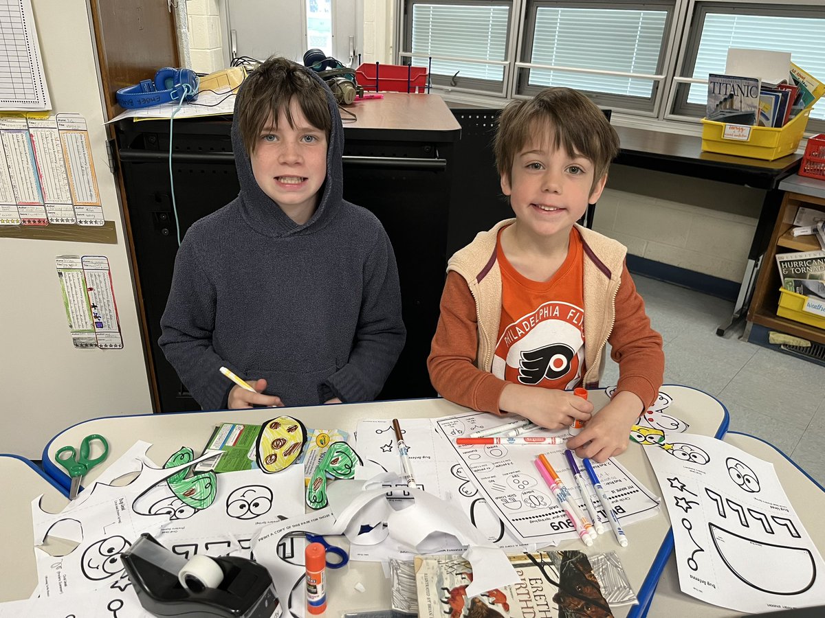 Fun with our “almost second grade” buddies!! #tatemtweets #collsedu