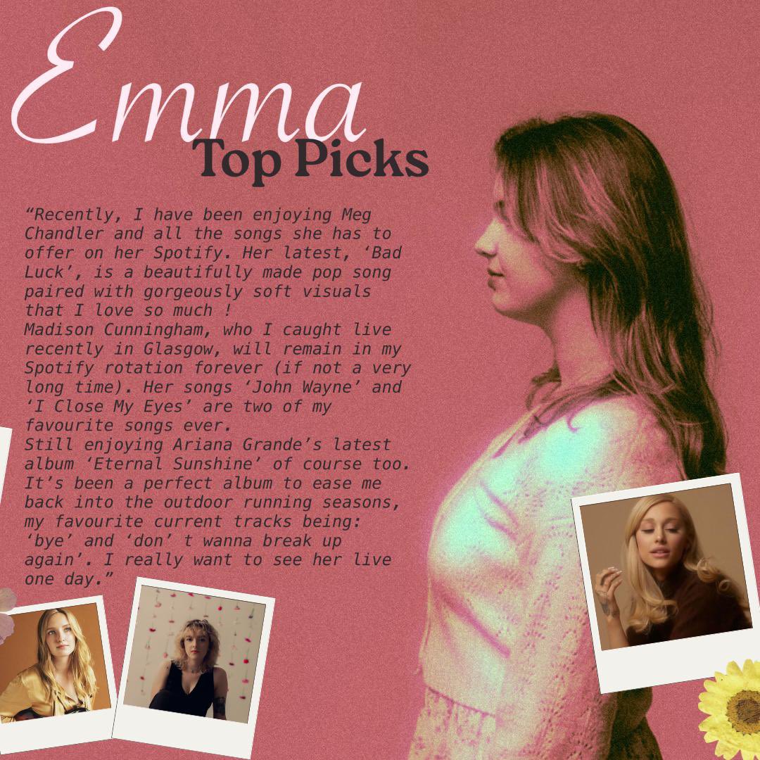 top spring 2024 picks from the band ! 

featuring:
<a href="/MattWoodman42/">Matt Woodman</a> <a href="/HummusVacuum999/">HummusVacuum</a> <a href="/wunderhorse/">Wunderhorse</a> <a href="/moamoauk/">moa moa</a> <a href="/TheAcademic/">The Academic</a> <a href="/siightsofficial/">SIIGHTS</a>