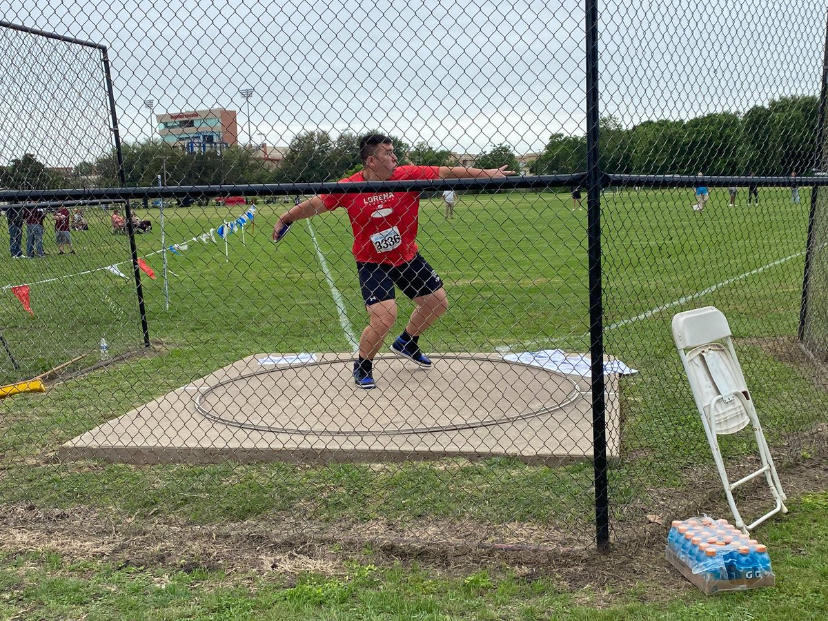 Ended track season at Regionals today with 7th place out of 16 in discus. Threw 140’10”. Excited to get back to spring football. @LorenaFootball @Athletics_LISD