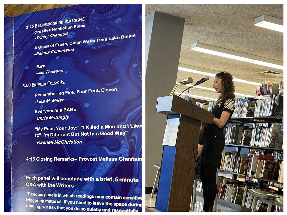 RComanelea's tweet photo. Attending Spalding's Celebration of Student Writing event on Thursday. 🙌🙏 to my MFA program members @spaldingwriting for their beautiful presence 📖 https://t.co/EQUbEruR0E