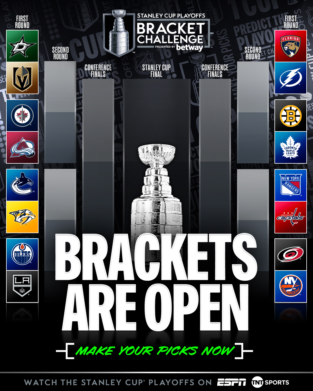 Updated Playoff Bracket for 2025 Stanley Cup Playoffs🐨 Experimente a