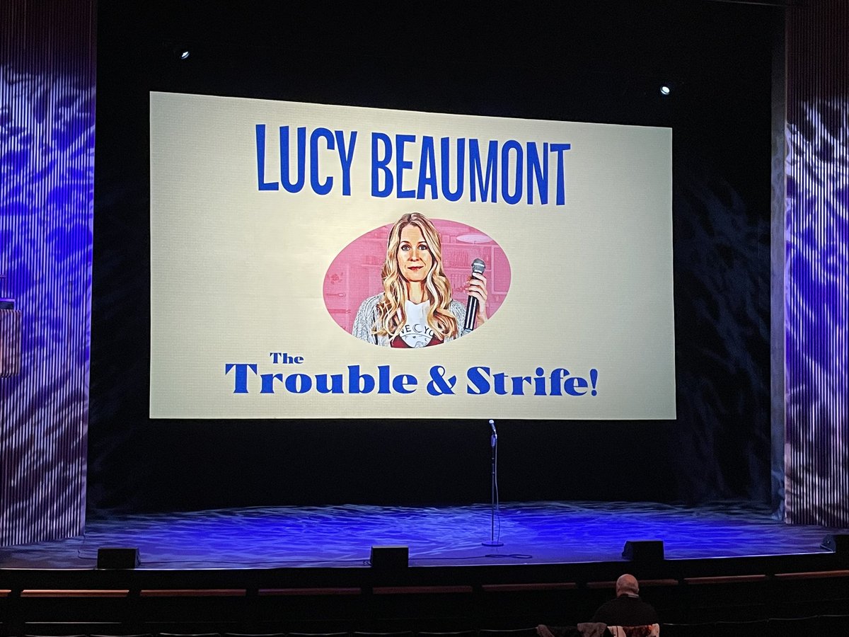 Brilliant evening watching @LucyABeaumont’s new show. We were laughing our heads off, never thought I’d hear a theatre song about Ronnie Pickering