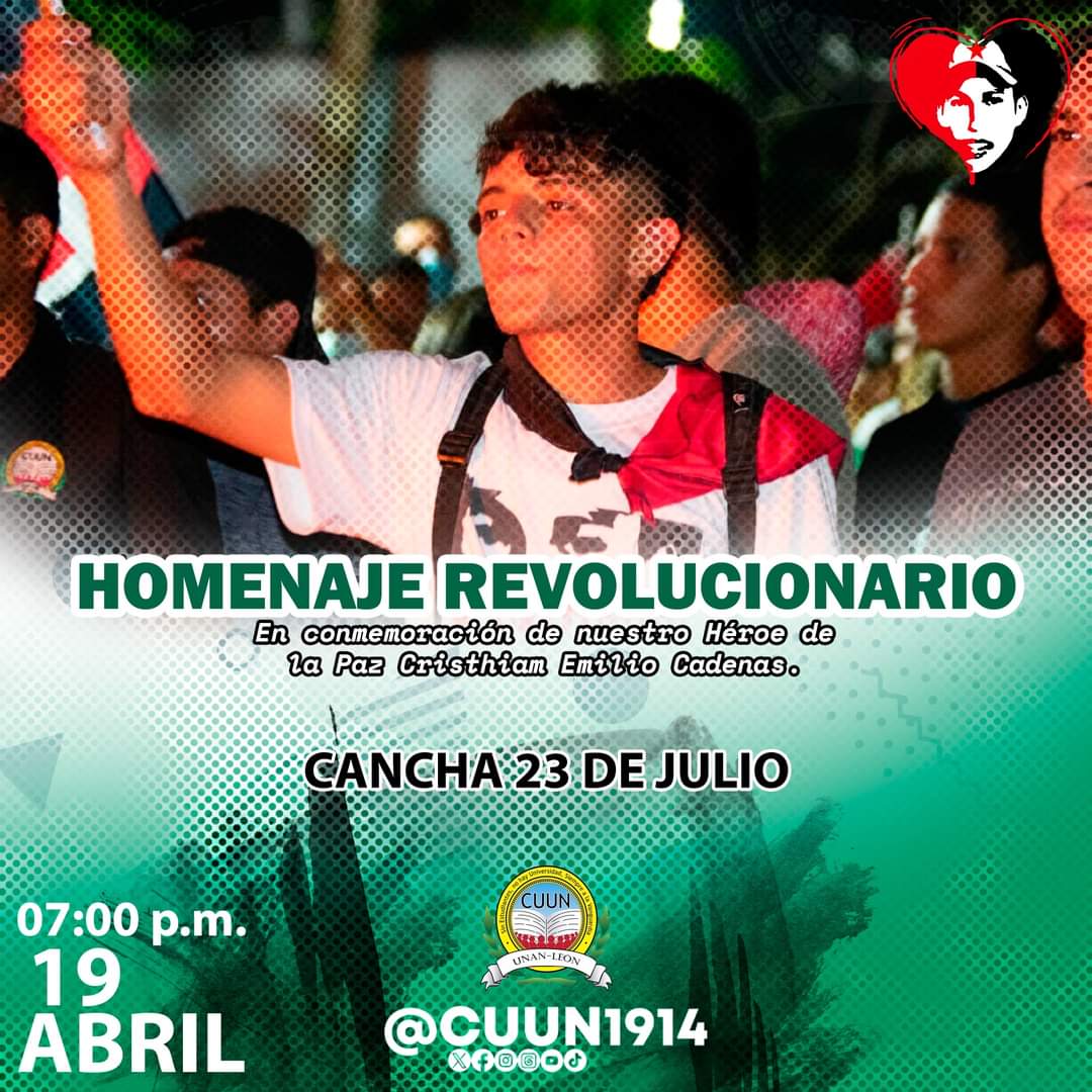 #SomosVictoriasVerdaderas #LeónRevolución , con la paz de Nicaragua no se juega.