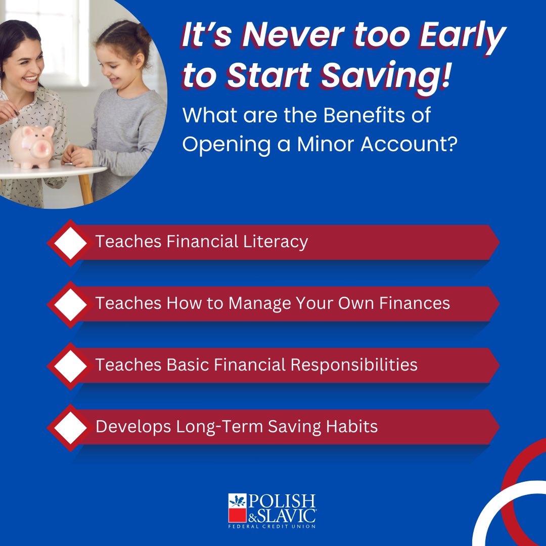 Financial Literacy can start at any age. By opening a Minor Account with PSFCU your child can learn the real value of financial responsibility. Visit our website for more information about our Minor Account promotion valid from April 1 until June 3, 2024. psfcu.com/member-resourc……