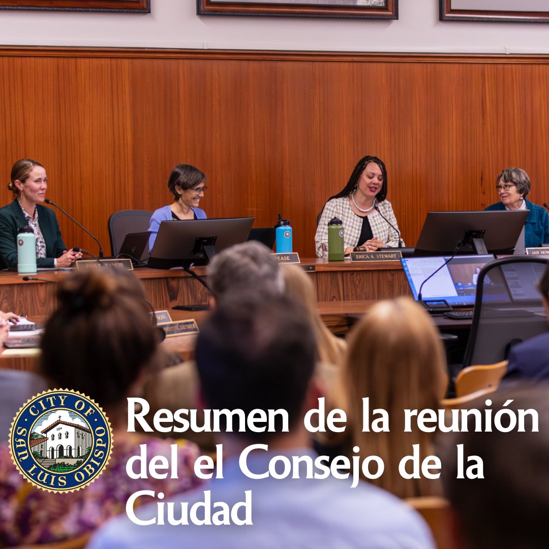 This week's City Council meeting recap is out! The City Council held its regular public meeting on Tuesday, Apr. 16, 2024, to consider topics related to Earth Day, climate action, and other issues important to the community.  📰 Read the recap: slocity.org/Home/Component…