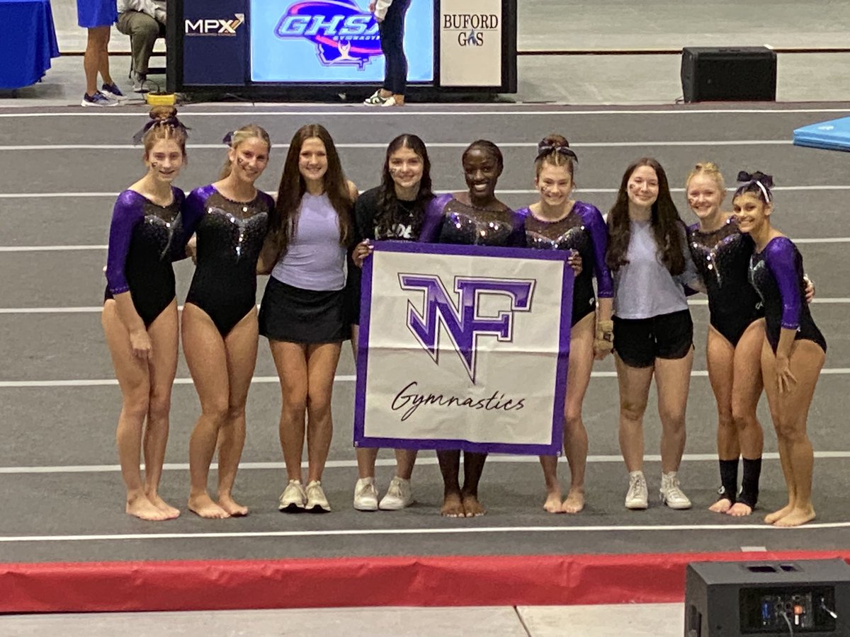 Raider Gymnasts ready to go at State Meet. Final 4 teams are Buford, NFHS, Carrollton and West Forsyth. Let’s see how it all ends up later this evening! @NFTheNation @FCSchoolsGA @ForsythSports @DrJeffBearden @DrArchambeau @JMY_FCS @nathanturnerAD
