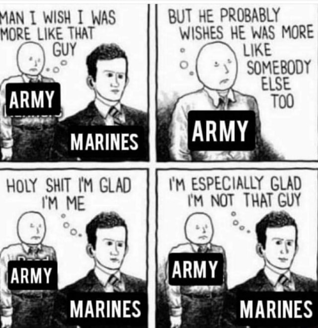 Sorry, Army dogs out there, but I've been saving this one for just the right time. My brother was an Army MP, so I feel it's only right. Lol.