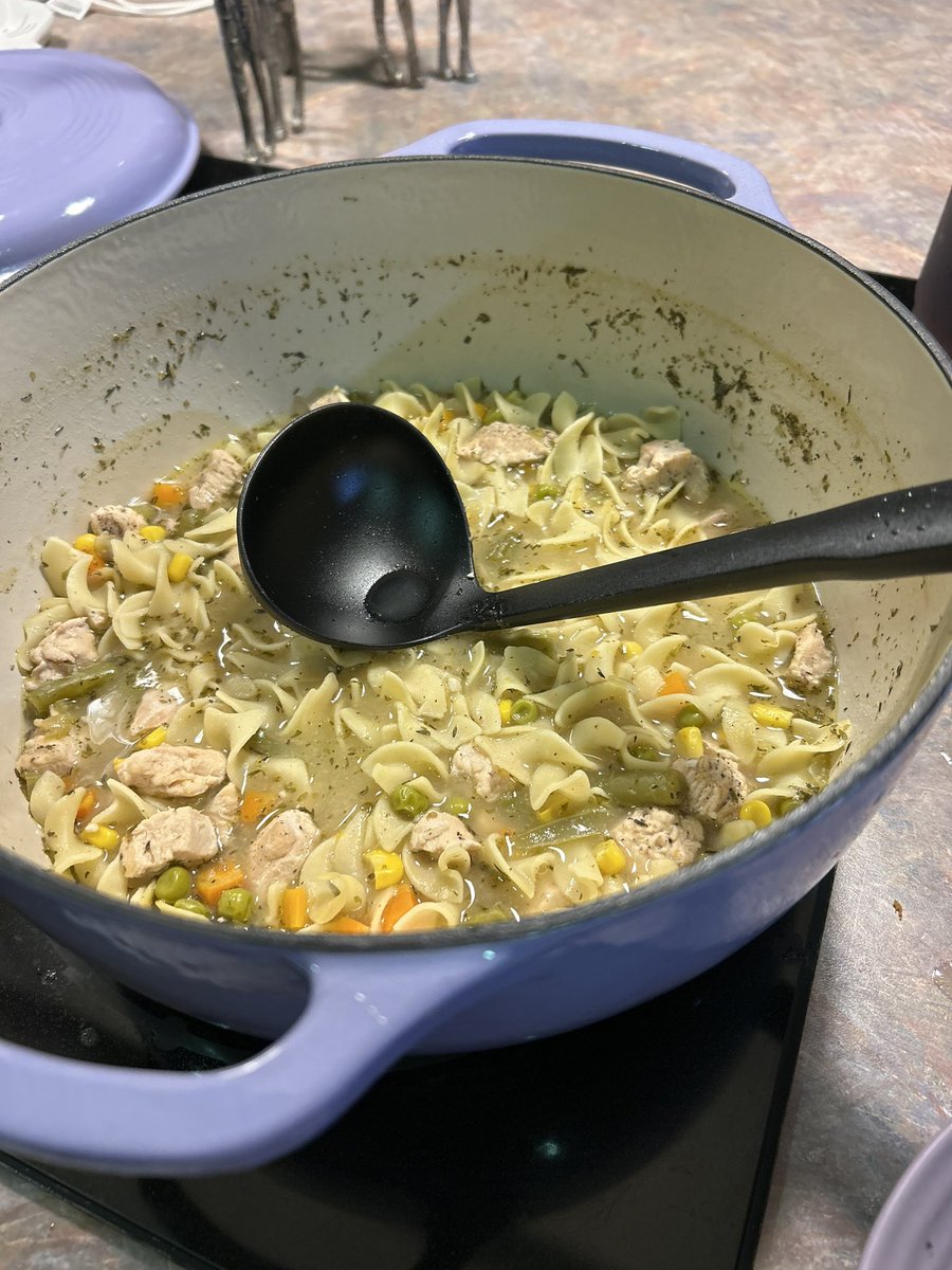 ItsBobo7's tweet photo. @FreakyTheory Homemade chicken noodle soup https://t.co/L4QBiCcxZ4