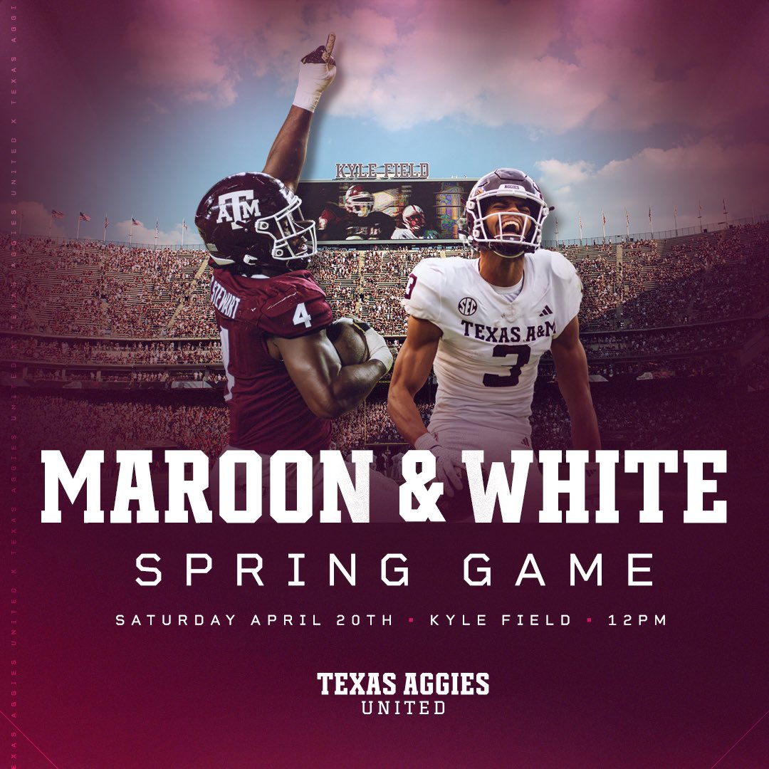 See you tomorrow! 👍 Support Aggie student-athletes by visiting: 🔗 texasaggiesunited.com