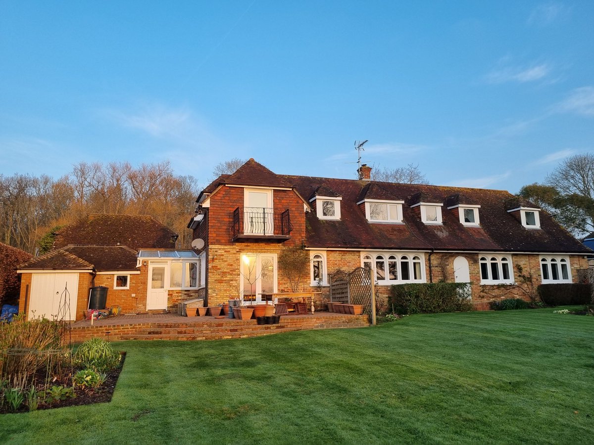 Garden starting to fill out, wisteria and blossom coming; this could be yours  #forsale #Kent #gardening #spring #NOFILTER