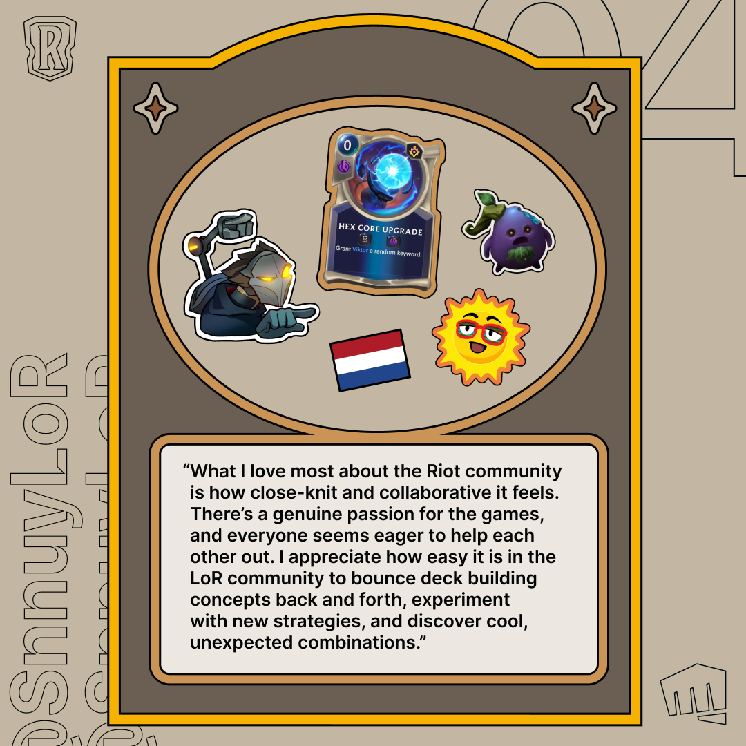 He’s been a mainstay in the Legends of Runeterra community since day one. Please give a warm, sunshine-filled welcome to the card-slinging content creator, <a href="/SnnuyLoR/">Snnuy</a>.