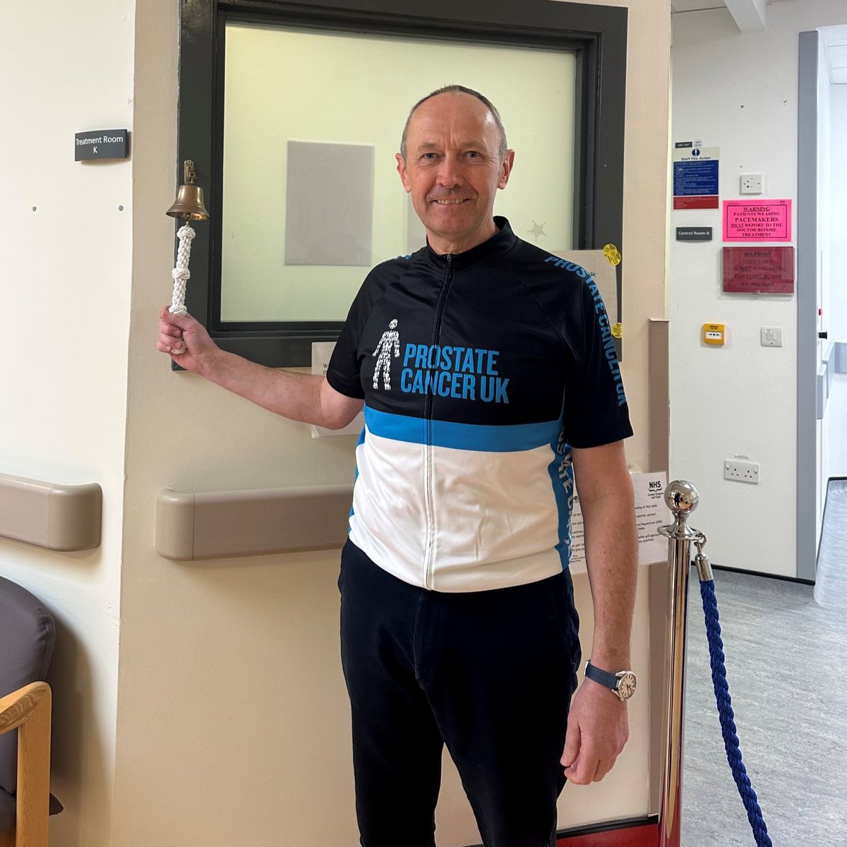 Paul Moultrie recently completed a programme of radiotherapy to treat his prostate cancer. He's now preparing to run the @LondonMarathon for a fourth time and has raised over £10,000 to help save men's lives. 💙 You're a legend, Paul! #LondonMarathon l #RunningShow