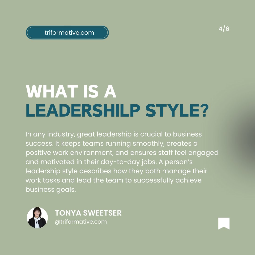 Stay tuned for THE FOUR TYPES OF LEADERSHIP STYLES AND HOW TO USE THEM EFFECTIVELY!! ------- Follow: @Triformative ------- #TriFormative #leadercoach #leadershipskills #leadershipcoaching #leadershiptraining #leadershipgoals #leadershiptips #leadershipmindset