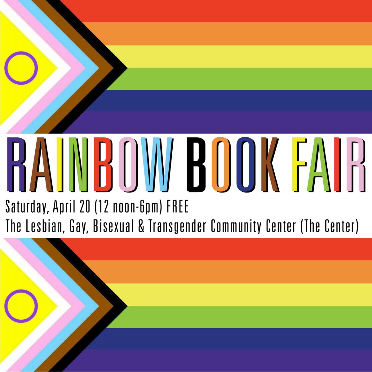 Join us at the Rainbow Book Fair 30% discount and free shipping (RUSA30) rutgersuniversitypress.org/search-results… Saturday, April 20 (12 noon to 6 PM) FREE The Lesbian, Gay, Bisexual & Transgender Community Center (The Center) 208 W 13 Street New York, NY 10011 #Pride #LGBTQ