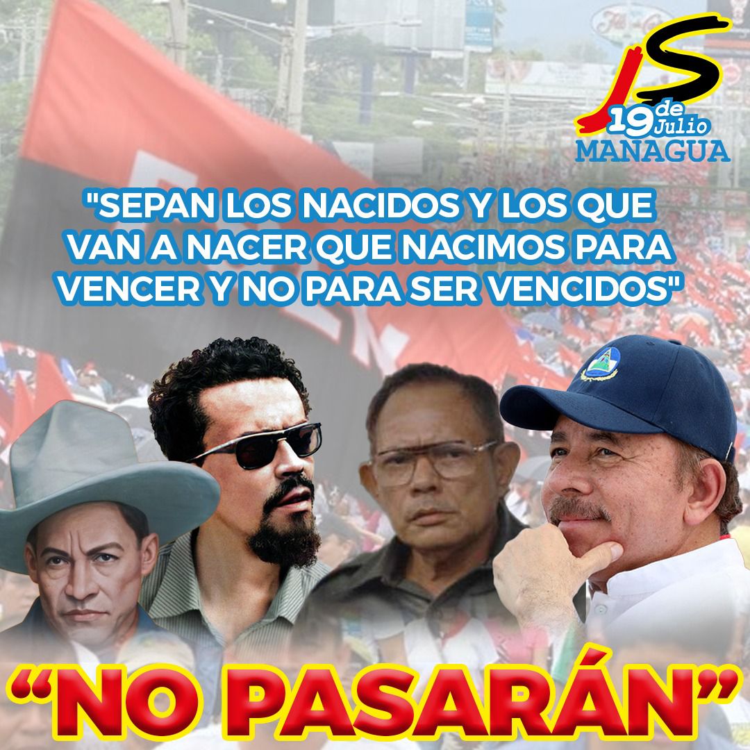 AlexMay38493702's tweet photo. #Nicaragua #19deAbril  y que lo Sepan las generacines venideras que con Sandino, Carlos, Tomas y el Comandante Daniel,  Se ha vencido y derribado siempre al enemigo de la humanidad, que es el mismo que no pudieron ni podrán con este pueblo gigante. #somosvictoriaverdadera https://t.co/mIKP6BbKMA
