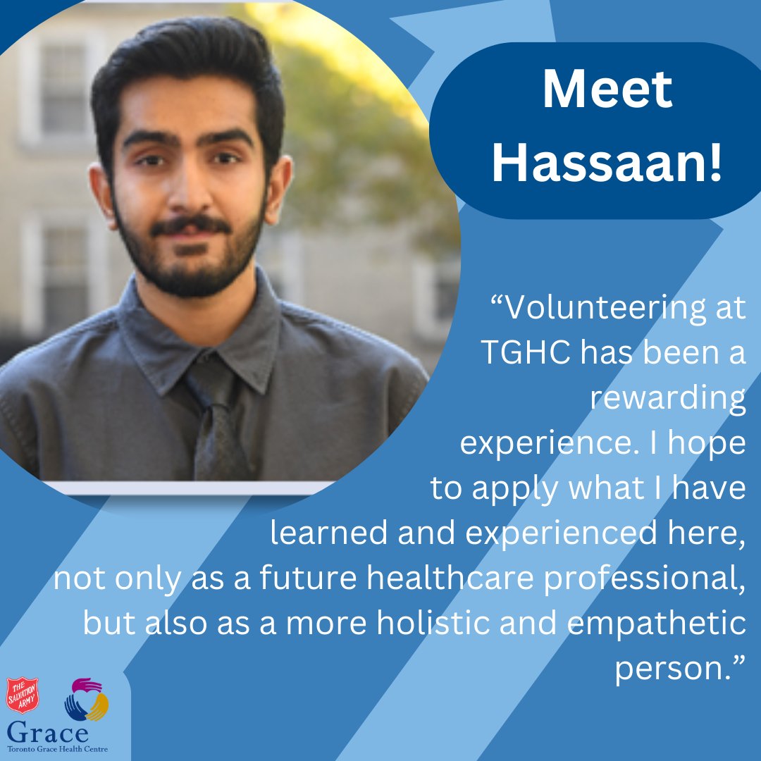 Meet Hassaan! Hassaan started volunteering in the Rehabilitation Program in 2022. Hassaan enjoys volunteering at TGHC because he is able to observe and play a direct role in improving patients’ health and wellbeing. Thank you, Hassaan, for your vision and focus. #NVW2024