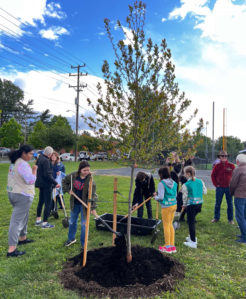 Celebrate Earth Day & Arbor Day by planting trees in Town! Join Girl Scouts at Vienna's Arbor Day Ceremony at 5 p.m., Friday, April 26 at the East Creek Trail. Then, help plant 75 native trees at the same location at 9 a.m. on Saturday, April 27. Details: viennava.gov/arborday.