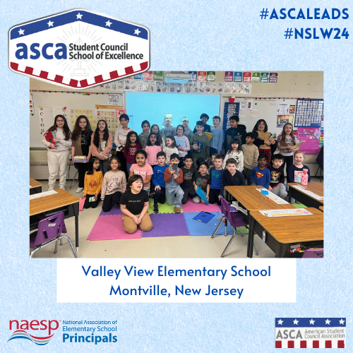 🏆 Congratulations to Valley View Elementary School (@PandaPrideRocks) for receiving the #ASCA Student Council School of Excellence Award! We're proud of your commitment to student success. Keep up the great work! #ASCALeads #NSLW24 For more details: naesp.org/spotlight/vall…