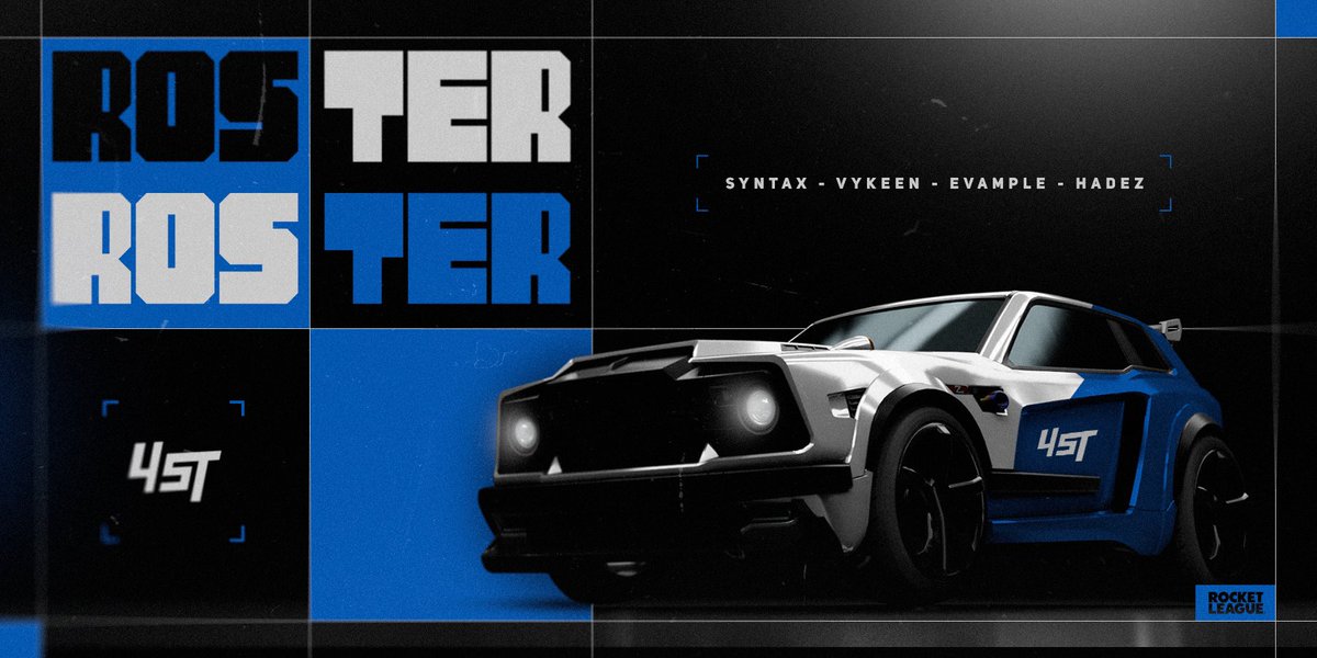 High4St's tweet image. T2 • Cap 1 : Escribiendo una nueva historia. 

¡Bienvenidos a casa chicos!

🔹 @Hadezzz_RL 
🔹 @Syntax7515 
🔹 @ebample 
🔹 @Vykeen0 

Junto a ustedes, 4ST estará presente en los circuitos profesionales de @RLEsports.