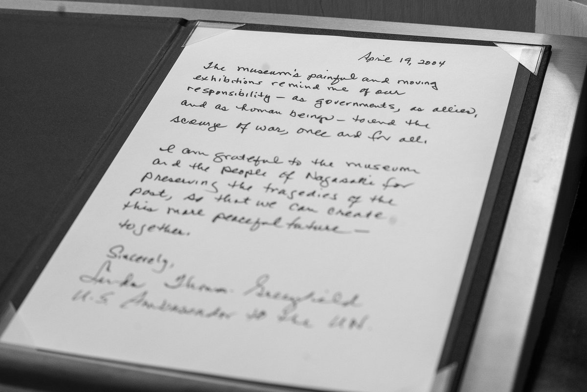 A somber, moving visit to the Nagasaki Atomic Bomb Museum. I am grateful to the people of Nagasaki for preserving the tragedies of the past, so that we can create a more peaceful world – together.