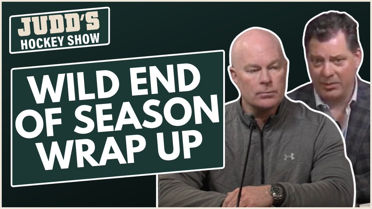Reacting to the #mnwild's end of season press conference! 🎙 Judd's Hockey Show is going live right now to break down Bill Guerin and John Hynes' comments 🚨 📺: youtube.com/live/5n8RoyAG9…