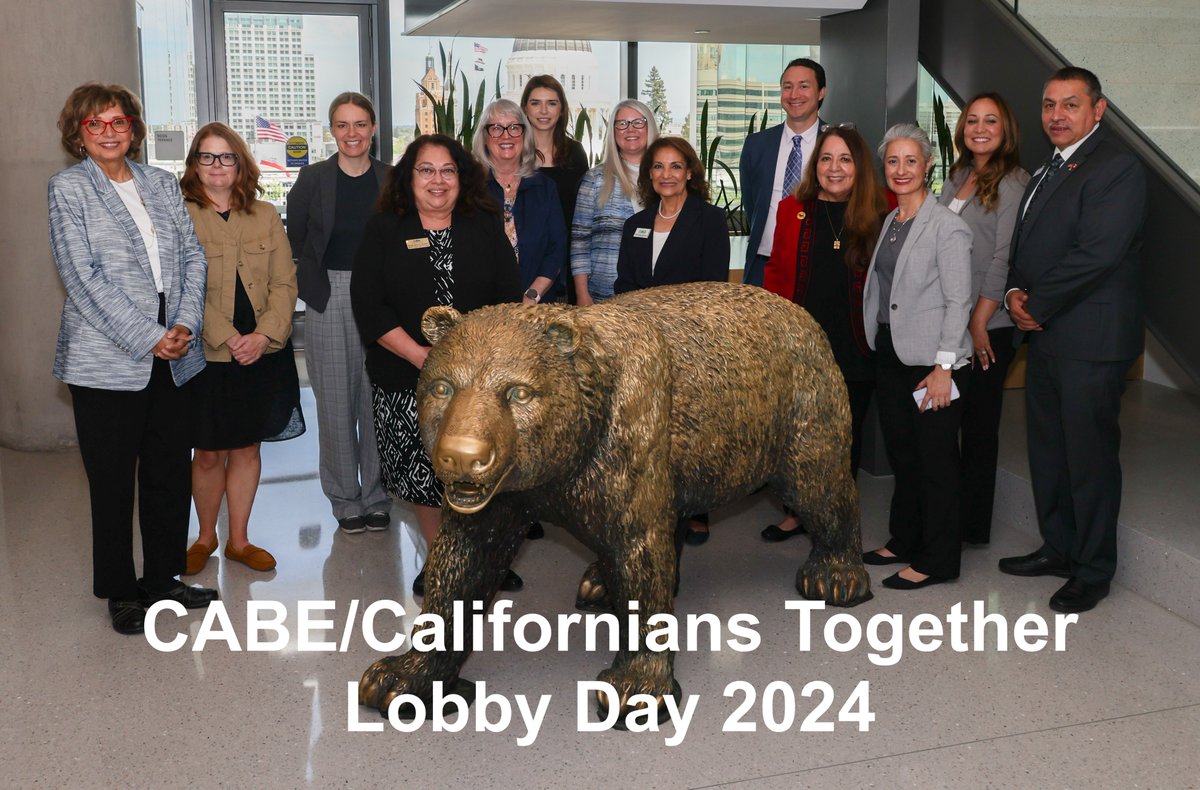 Lobby Day, April 17th-CABE and CalTog met with Legislators, Governor's Office staff, and the State Board of Education (SBE) team, incl. Nichole Murillo, Legislative Deputy Secretary; Jessica Holmes, SBE Chief Deputy Executive Director; and Debra Brown, SBE Senior Policy Advisor.