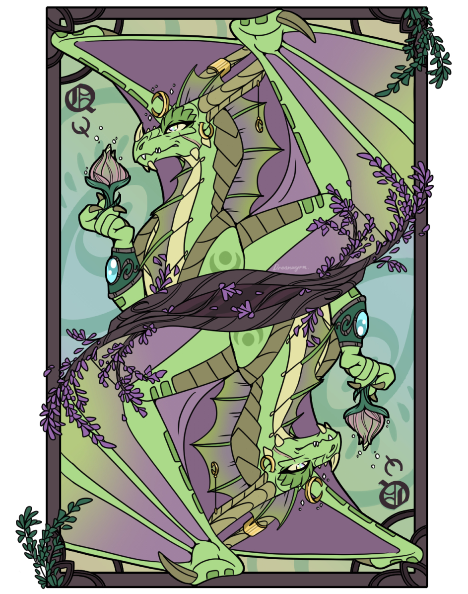 The Queen of Dreams. Arie playing card inspired by many friends ♥