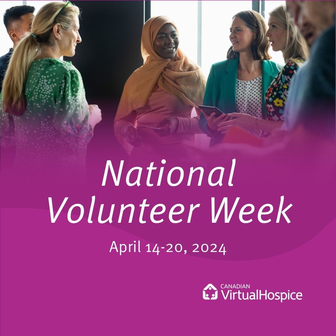 As #VolunteerWeek comes to a close we pay tribute to volunteers across the country who invest thousands of hours developing resources with us. Volunteers are the heart of hospice–thank you.Visit l8r.it/YsFN for resources.@VolunteerCanada @CanadianHPCAssn @CHPalliative