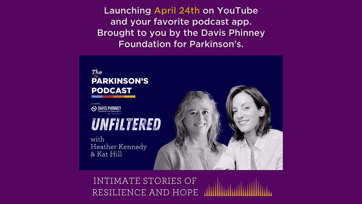 🎧 Launching April 24: Dive into the unfiltered truths of living with #Parkinsons on 'The Parkinson’s Podcast: Unfiltered' with Heather Kennedy and Kat Hill. Watch on YouTube or listen on your preferred #podcast platform. Don't miss out: #Subscribe now! bit.ly/3wKEsAH