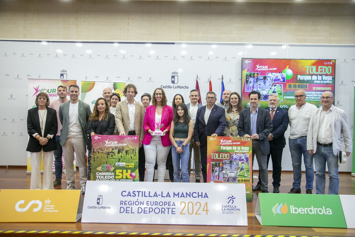 ✈️ Próxima parada… ¡Toledo! 🗓️ Los días 18 y 19 de mayo, el Tour Universo Mujer convertirá a la capital manchega en el epicentro del deporte femenino.