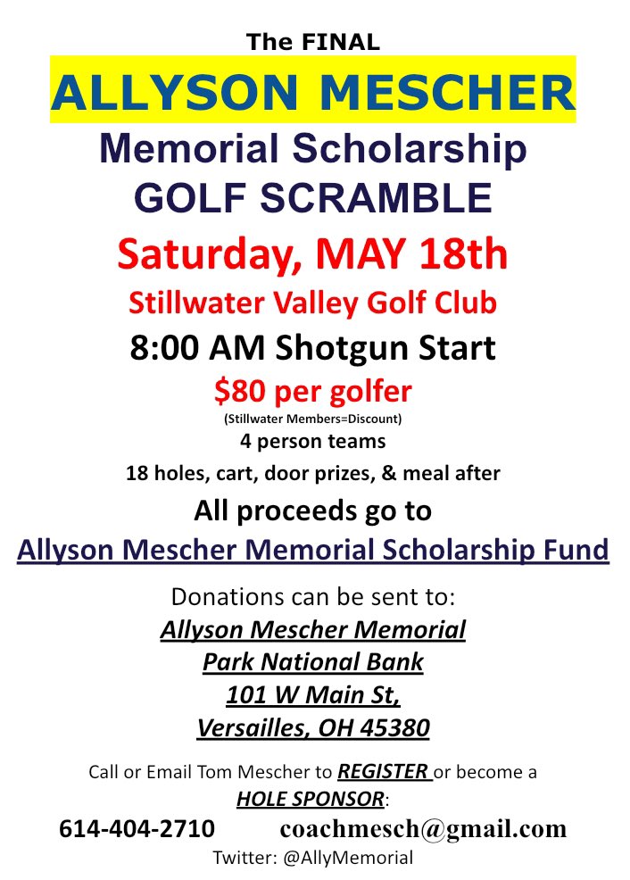 Allyson Mescher Memorial Scholarship (@allymemorial) on Twitter photo 