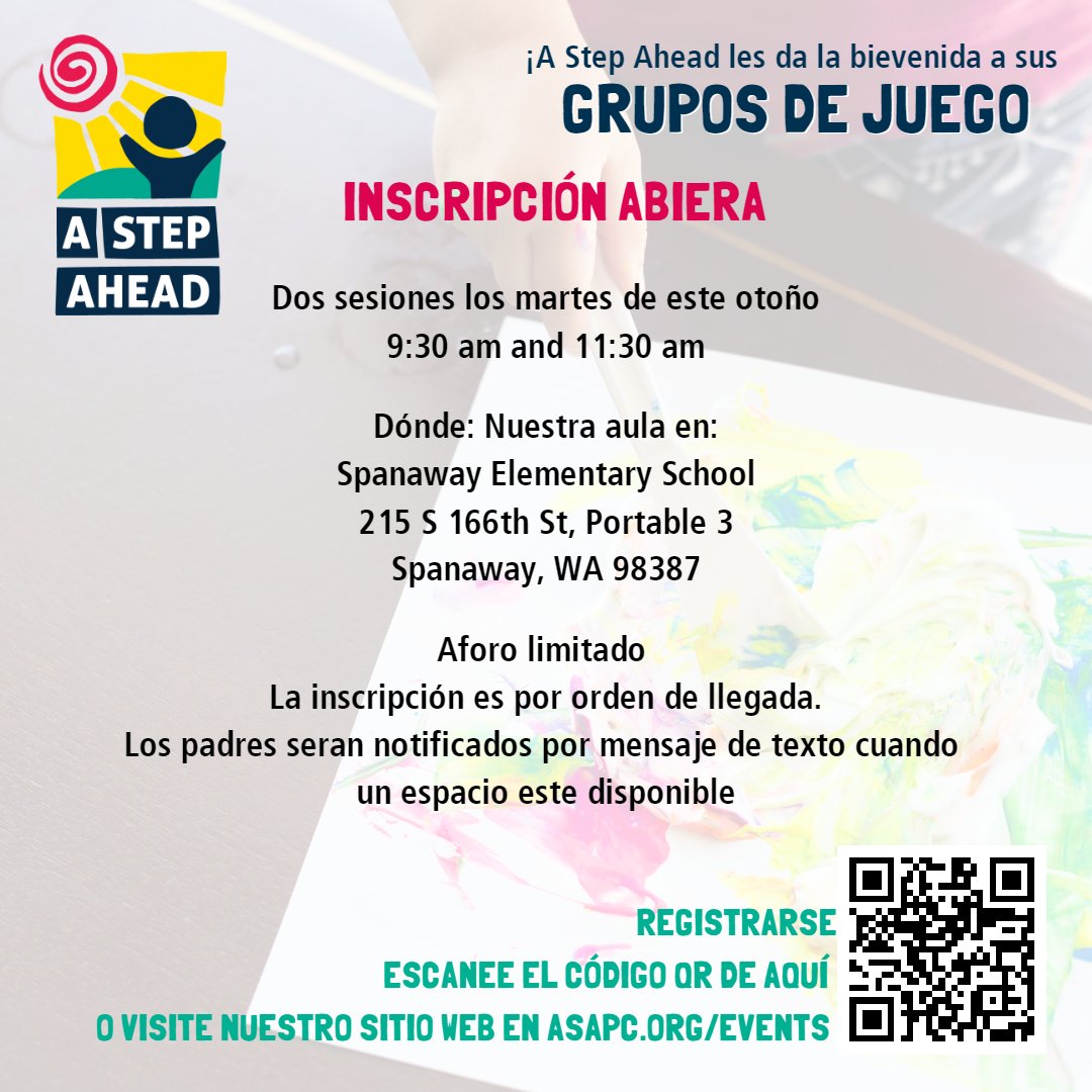 Hi there! 🐝 Hurry and sign up for our Tuesday Playgroups at 9:30 and 11:30 AM! Limited spots available! Click link to register for fun time with your little! First come, First Served! 

asapc.org/familyevents/t…
#ASAPC #playgroupfun