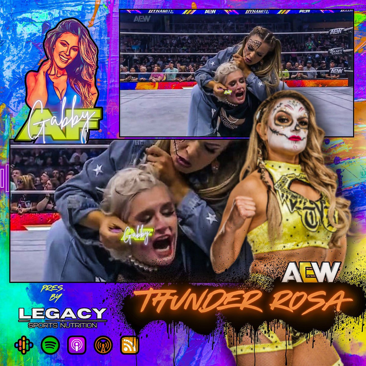 On a NEW #GabbyAF I’m joined by @thunderrosa22 🎙️ Available wherever you get your podcasts 🎧 🔗: podcasts.apple.com/us/podcast/gab… @AEW #AEWDynasty #AEW