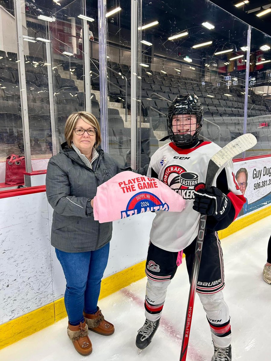 Sadie Sheppard was all over the ice in today’s win over NS and was our Player of the Game — Congrats Sadie!