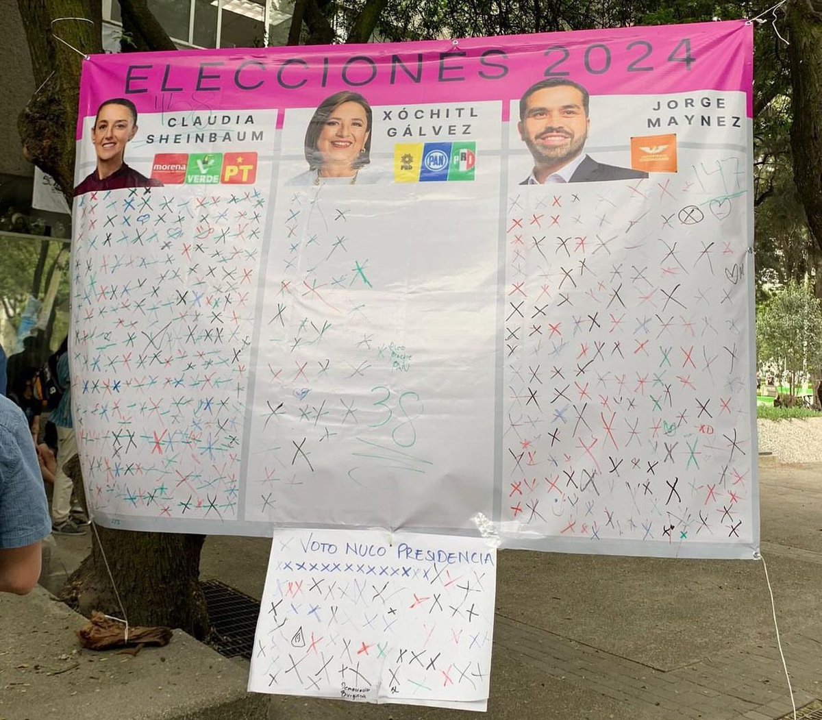 DoctorZamudio's tweet photo. Yo soy exalumno de la UAM Iztapalapa en donde la población estudiantil no solo es de la CDMX; de hecho gran parte de los alumnos vienen de diferentes municipios del EdoMex. 

Una vez dicho esto, el ejercicio estadístico que hicieron los alumnos tiene una muestra heterogénea que hace más confiable los datos que muchas encuestas patito que circulan en redes. 

La Doctora @Claudiashein arrasó con 458 votos. 

El candidato @AlvarezMaynez quedó en segundo lugar con 147. 

El tercer lugar fueron los votos nulos. 

Y en último y vergonzoso lugar @XochitlGalvez con 38 votos.