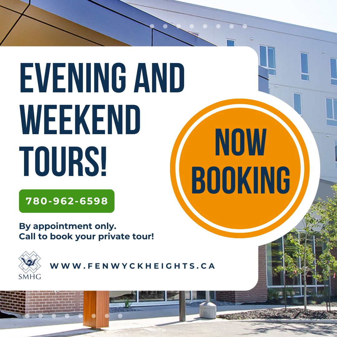 Private evening and weekend tours are available! Call or email us to book your appointment!

#sprucegrove #sprucegroveseniors #sprucegrovecommunity #seniorhousing #independentliving #parklandcounty #parklandcountyseniors #independentseniorliving #fenwyckheights