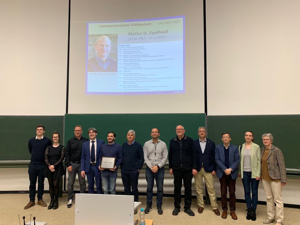Today, I had the opportunity of being part of the well-deserved commemoration colloquium in honor to my friend and colleague, Prof. Stefan U. Egelhaaf...Thanks to all the organizers and specially to <a href="/manuescobedo/">Manuel Escobedo</a> for the fantastic colloquium!...
