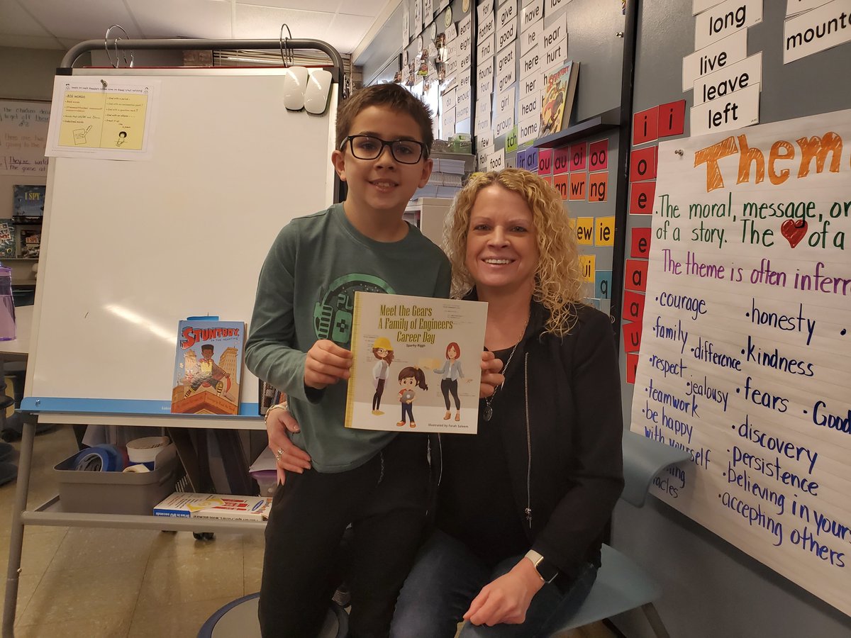 Thank you to Mrs. Bergman! She told us about her job with Nielsen IQ and how she was also a software engineer. Mrs. Bergman read & donated a great book called Meet the Gears: A Family of Engineers. She also gave each S a page with a coding problem.

#21learns
@ccsd21riley