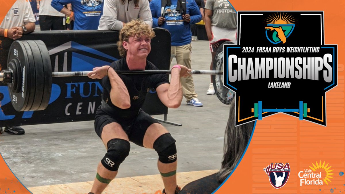 #Class3A Florida High School Boys Weightlifting #StateChampionships taking place in #Lakeland

Visit FHSAA.com for more information and follow results from today's action on Weightliftingscore.com

@VisitCentralFL @PolkSchoolsNews @USWeightlifting