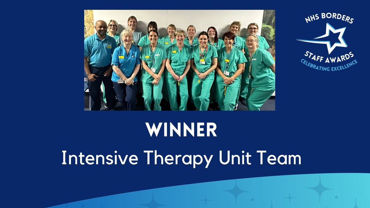 And the winner of the Top Team Award is… The Intensive Care Unit Team! Well done to you all! 🎉