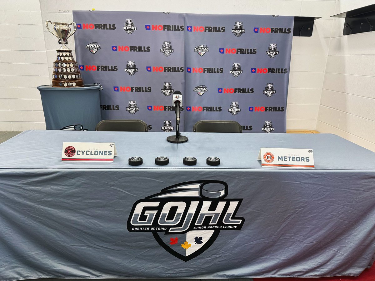 All set and ready for the coaches! @CycsNation @FEMeteors #LocalSports #GOJHL #519Playoffs @nofrillsCA