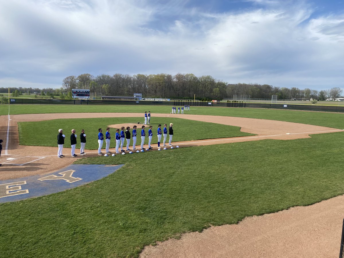 No Rain! National Anthem Playing! Jags are ready! PLAY BALL!! Let’s go Jags! 🐆⚾️ @HBJagsBaseball