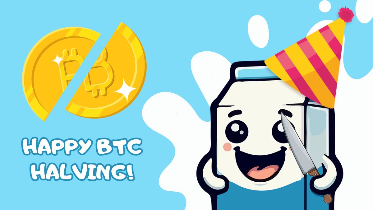 #BitcoinHalving is in 3 hours #MILKBAG