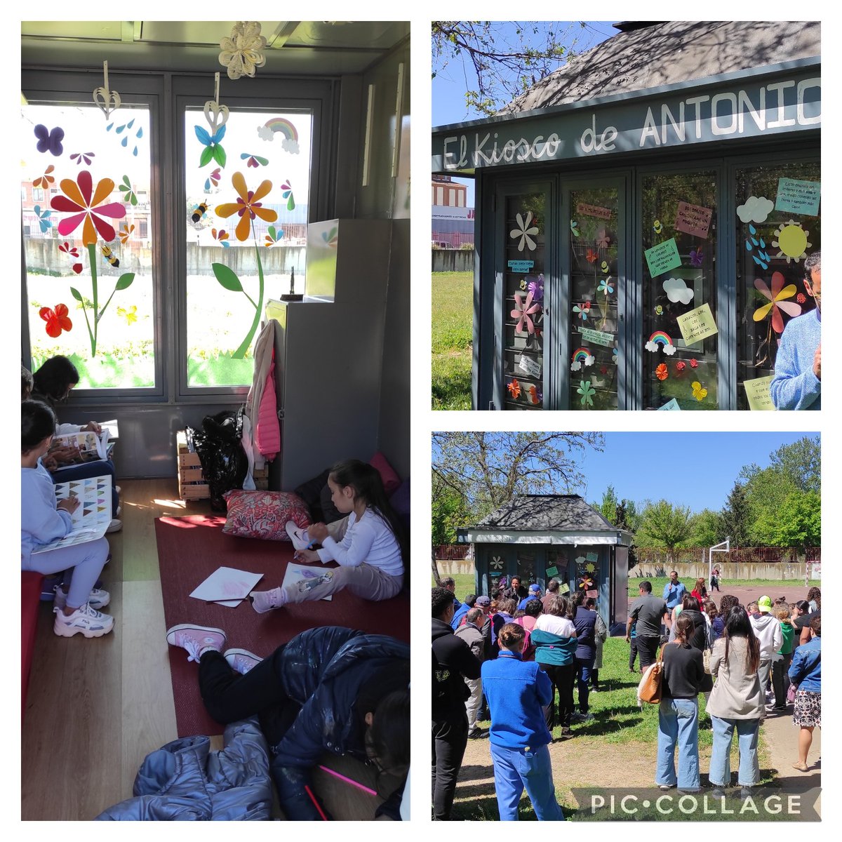 CeipLazarillo's tweet photo. Ponemos fin así a la 1ª edición de "Barrios literarios" en el @CeipLazarillo.Lectura continuada del Lazarillo de Tormes,  sesión de títeres, inauguración de nuestro Kiosco y un nutritivo picnic de cuentos. Miles de gracias a nuestros maravillosos vecinos por hacerlo posible. 🤗🌈 https://t.co/ar3lAHH7jb