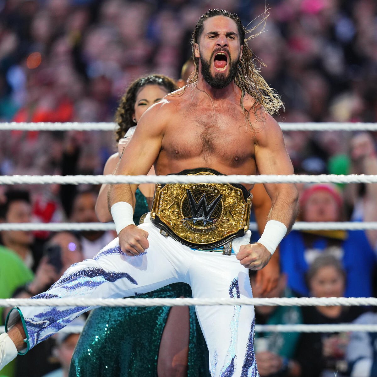 WrestleOps's tweet photo. Becky Lynch reveals that Seth Rollins underwent knee surgery on Tuesday.

Speedy recovery, @WWERollins. https://t.co/tNGQgUI1TU
