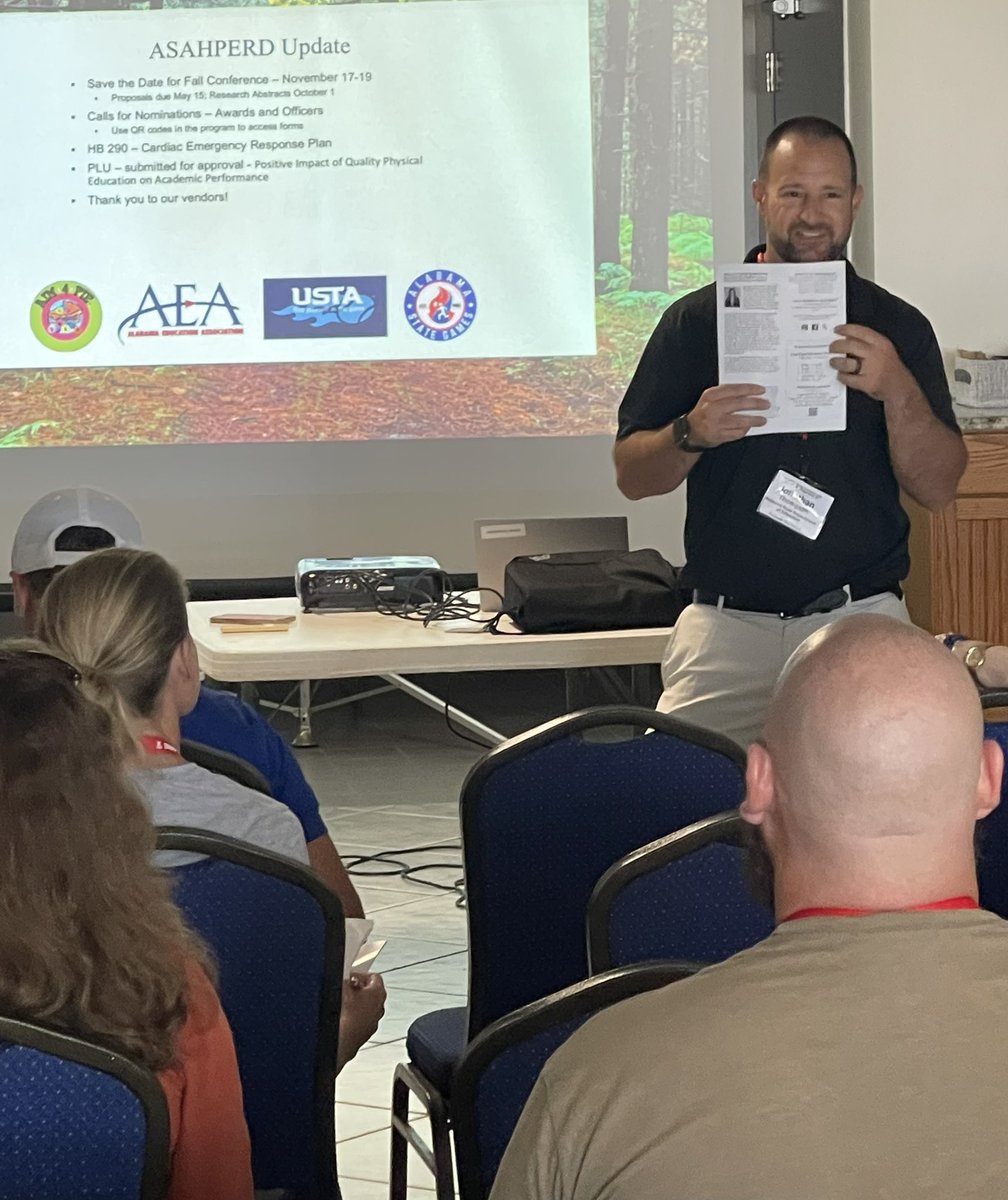 Always good news when Jonathan Thompson speaks and updates us on state curriculum planning techniques, activities, and summer sessions! #ASAPHERD SpringConference24
