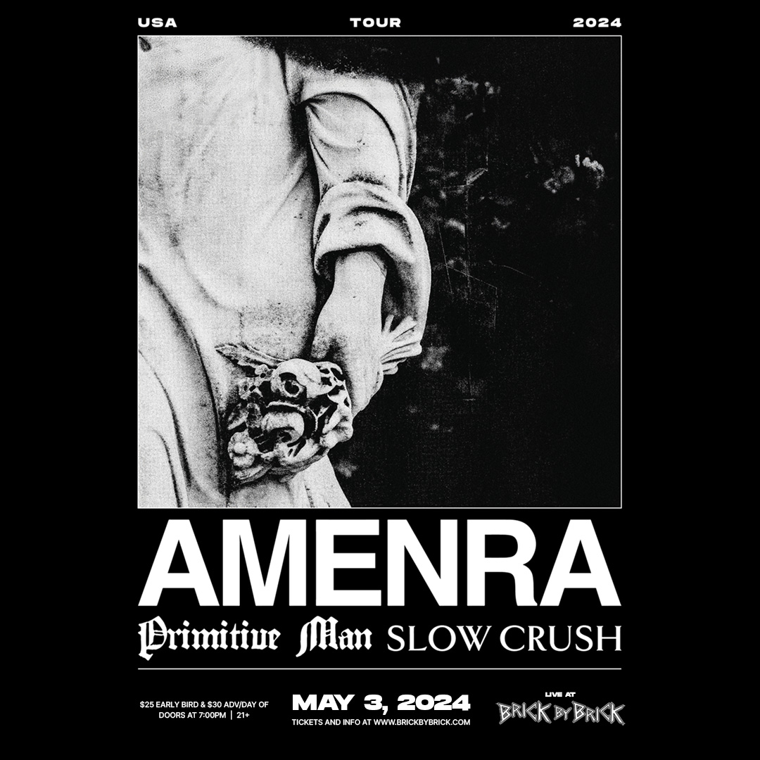 Two weeks out ✌️ Don't miss @amenra_official with @primitivemane and @slowcrushband on May 3rd! bit.ly/RA-SD #LiveAtBxB #Amenra @RelapseRecords @churchroadrecs @syndromechurch