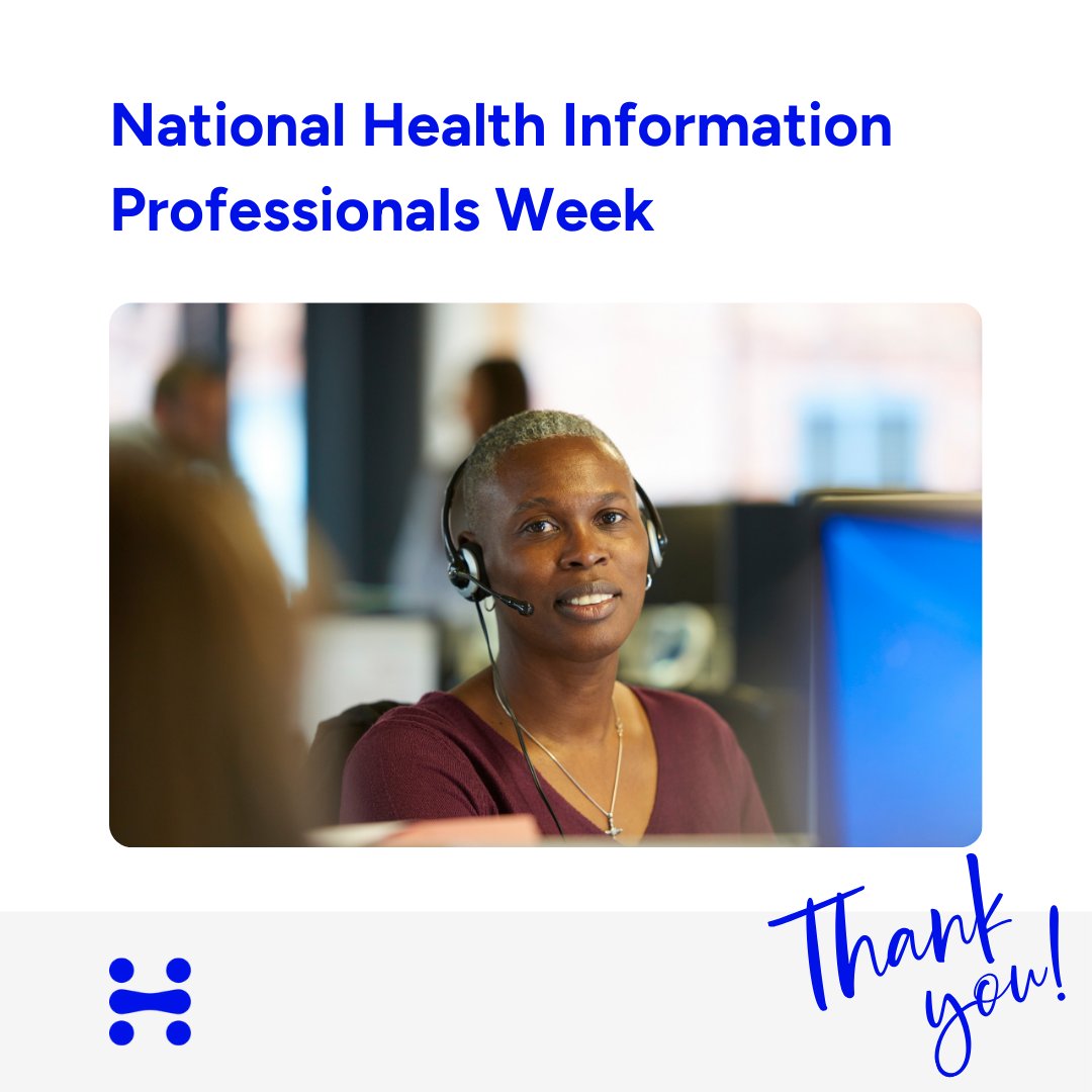 🎉Celebrating #HealthInformationProfessionals Week! Huge shoutout to our dedicated #HealthInfoPros - your expertise ensures the integrity & security of our members' health journeys, driving excellence in care delivery. Our “behind the scenes” #healthcareheros. #HIPWeek24